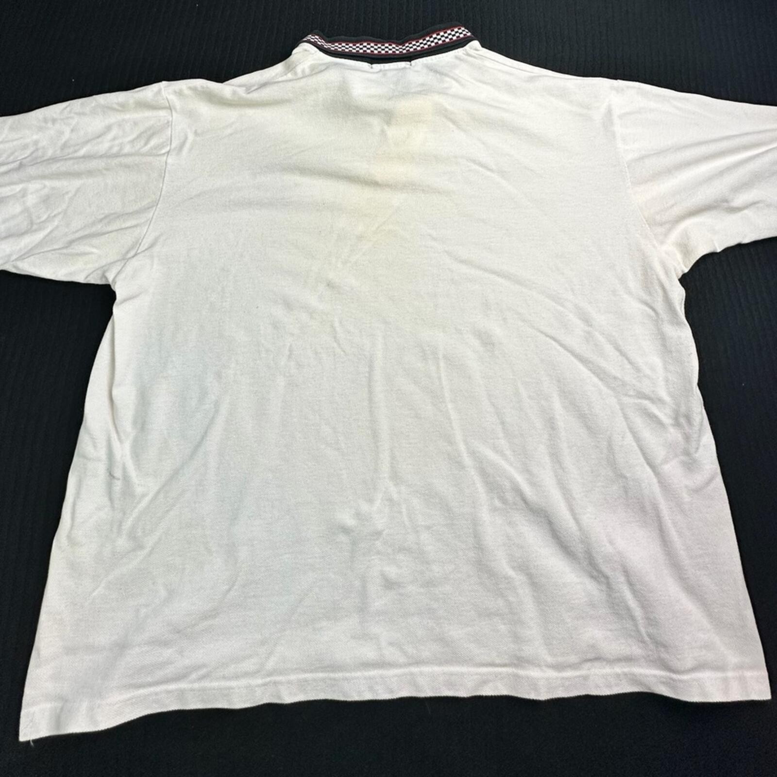 Jerzees Cream Polo with Black & Red Check Collar