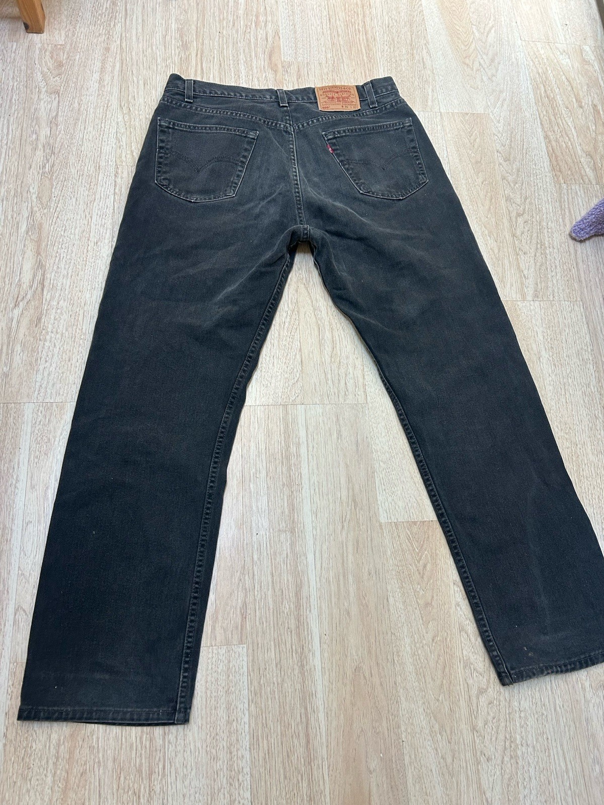 Vintage 90s Levis 501 Black Jeans Mens 36×32 Made in USA 501-0658 Button Fly