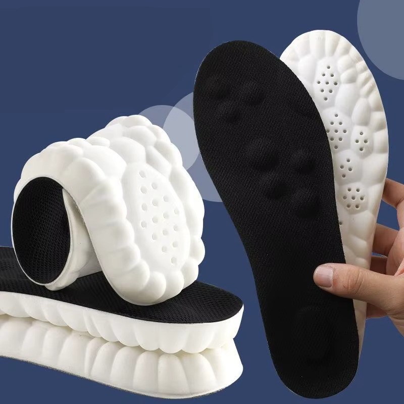 4D Memory Cloud Technology Insole – Super Soft Ultra Comfort Insoles Foam Sport