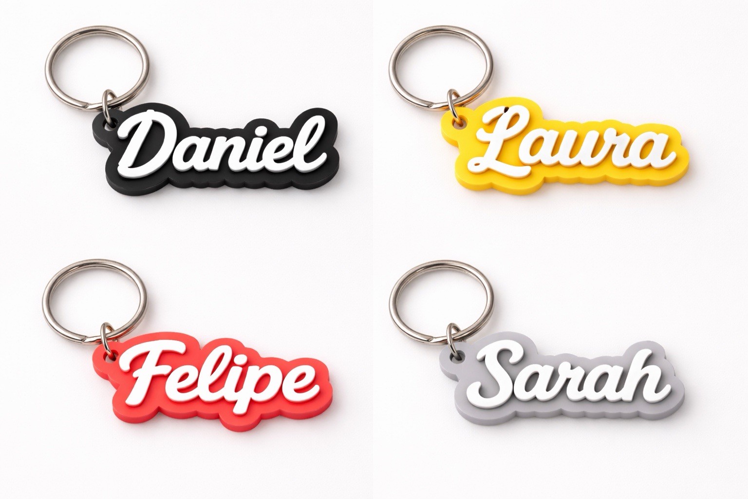 Personalized 3D Name Keychain | Custom Name Charm