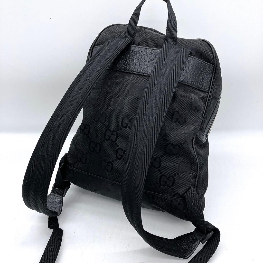GUCCI Off The Grid backpack GG pattern nylon black Gift Present 0629b