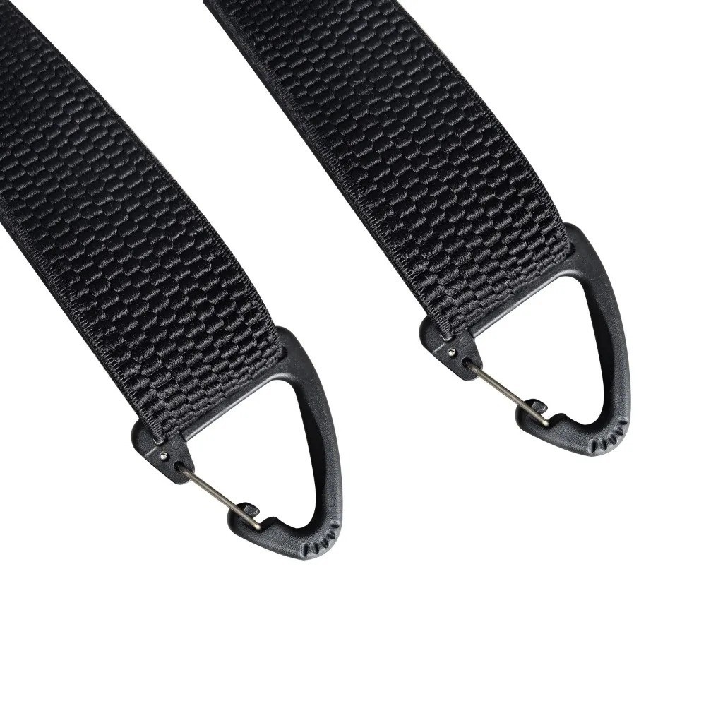 Heavy Duty Suspenders for Men Work Biker Outdoor 3.8cm Wide X-Back with 4 Snap H