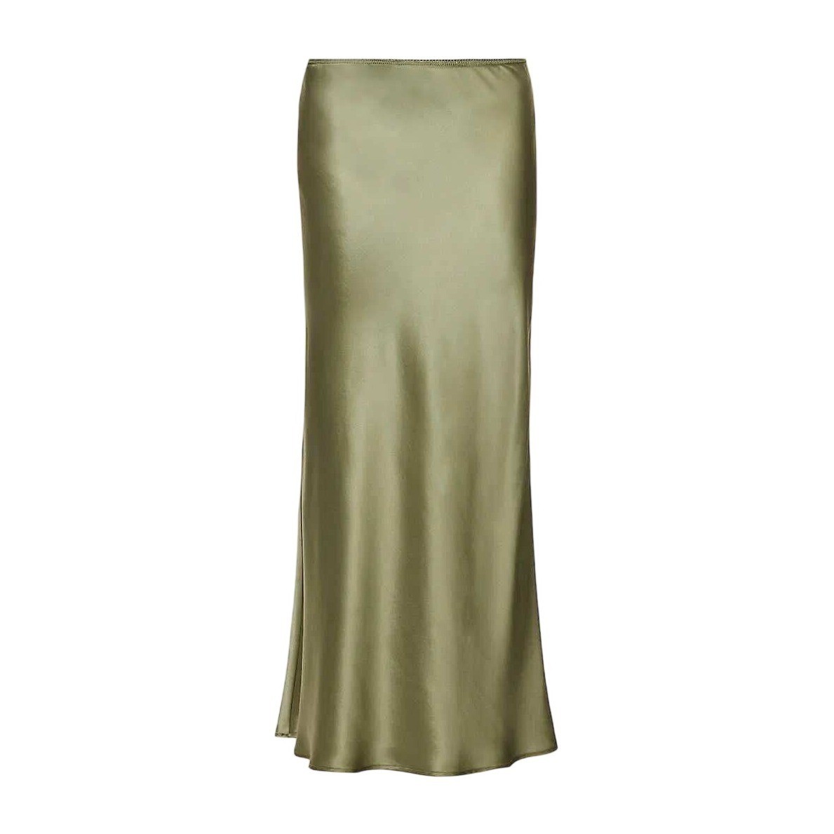 NWT Reformation Petites Layla Silk Skirt Artichoke Green Midi 0P