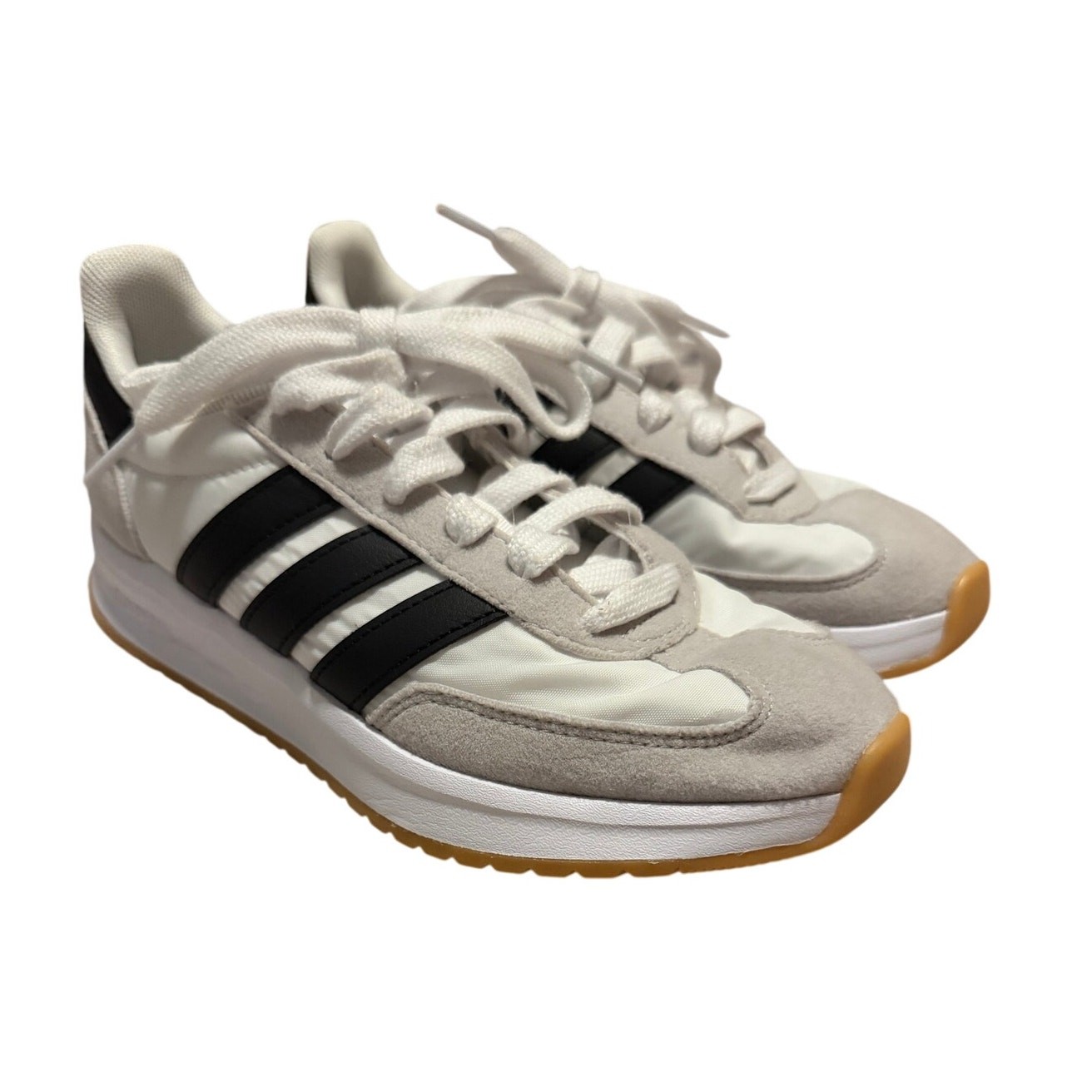 Adidas Run 70s 2.0 Sneakers Size 5Y White Black Grey Retro JI2266