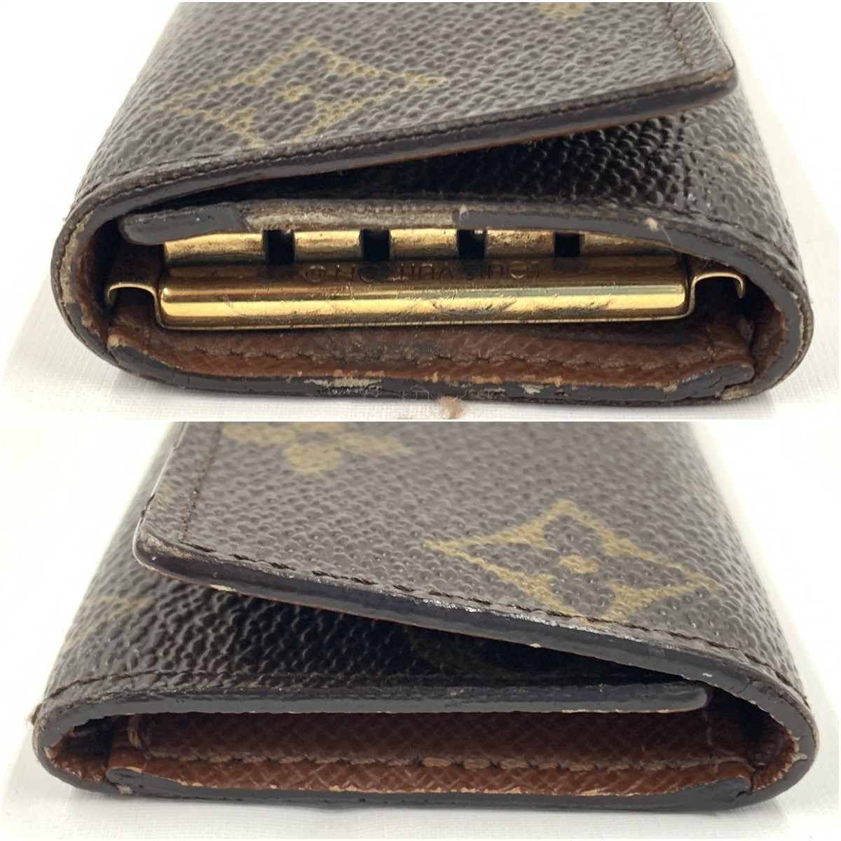 LOUIS VUITTON Monogram Multicles4 4-key holder M69517 Brown junk item presen…