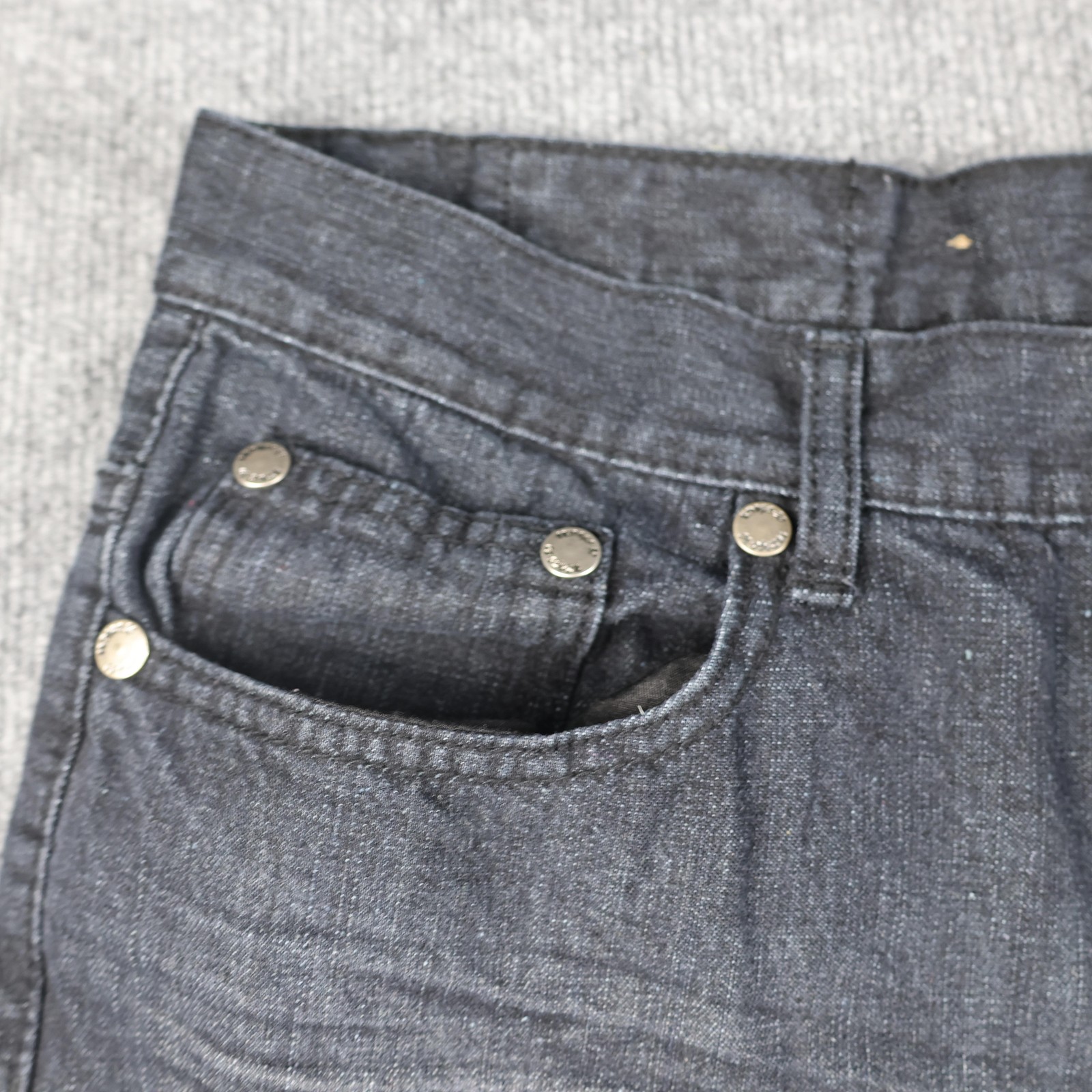 Indigo 30 Jeans Mens 38×32 Blue Straight Leg Denim Zip Fly Cotton Blend