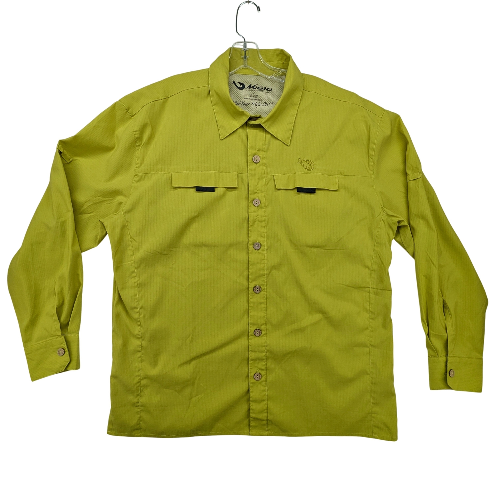 Mojo Sportswear Shirt Mens Large M-FS6100L Button Up Performance Stretch Outdoor