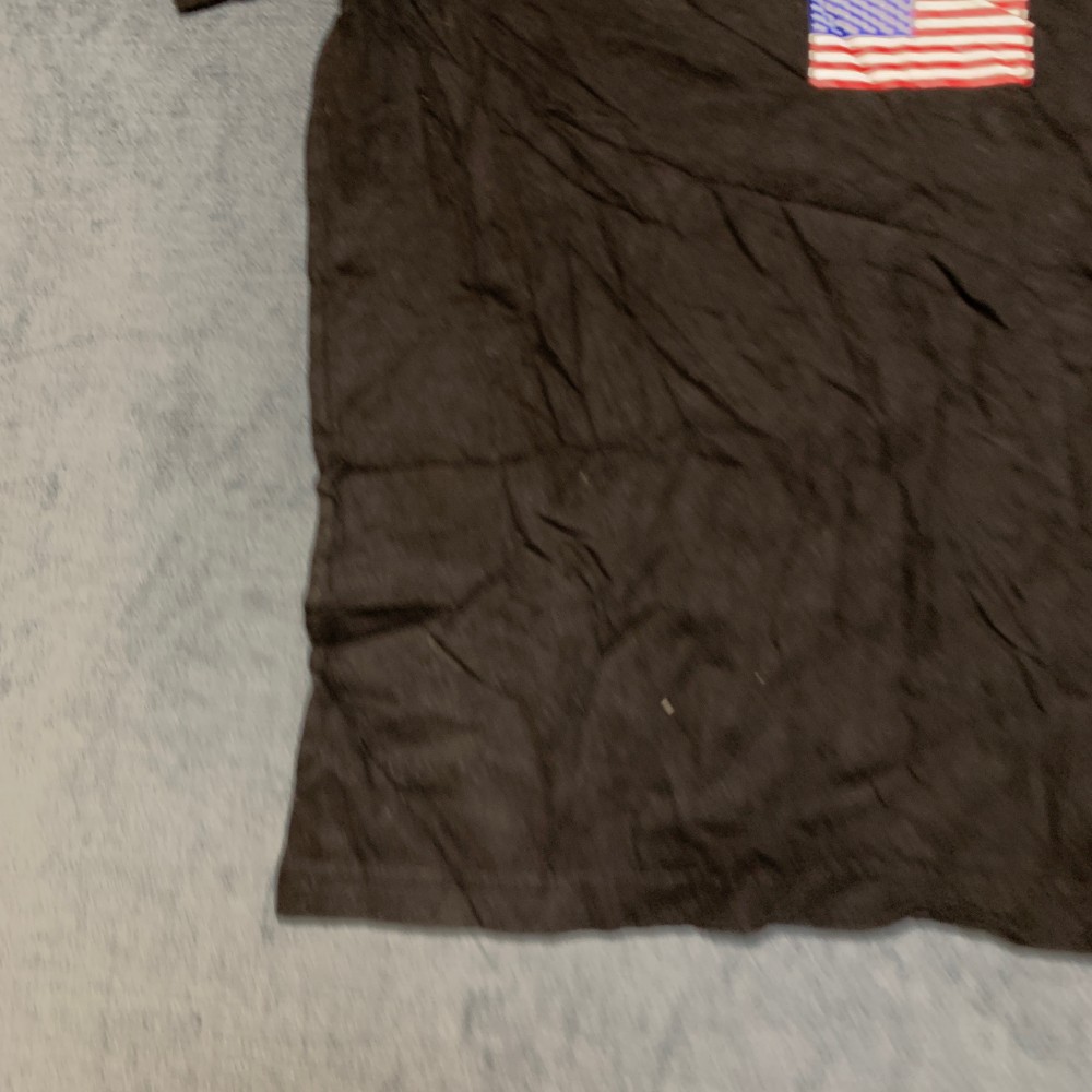 U.S. Polo Assn. T Shirt Mens Medium Black American Flag Graphic Short Sleeve