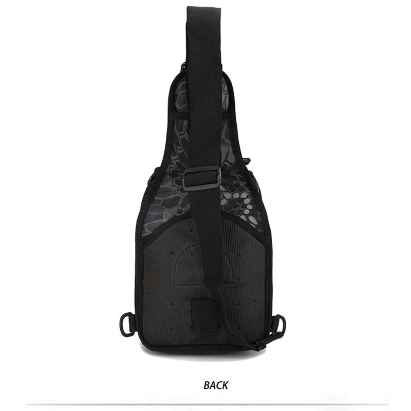 Tactical Shoulder Bag 800D Waterproof Oxford Small Chest Bag Outdoor Sports