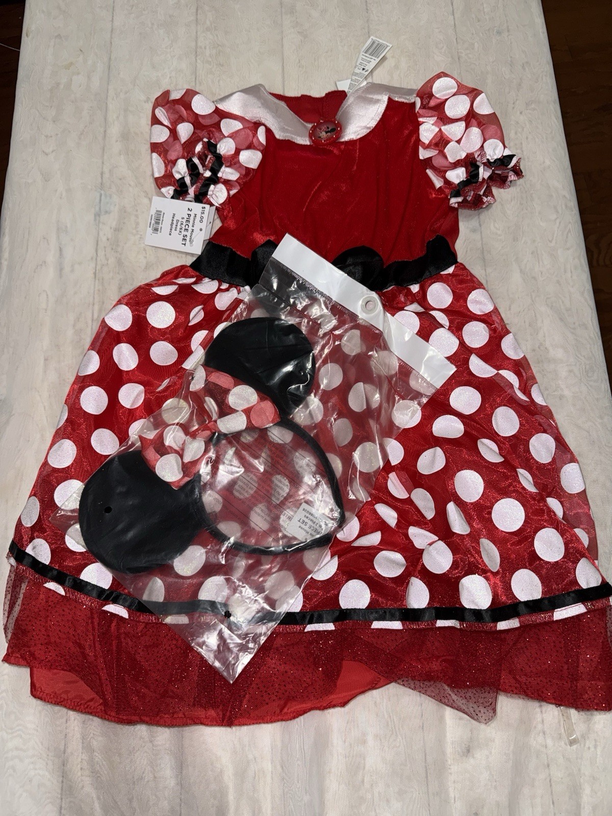 Disney Classics Girls’ Minnie Mouse Costume Dress Sizes S(6/6X)