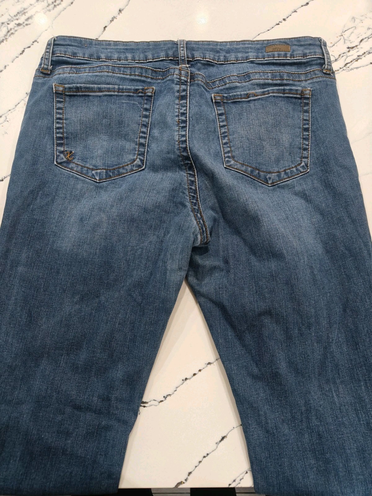 KUT From The Kloth Stevie Straight Leg Jeans Womens 16 Blue Medium Wash Denim