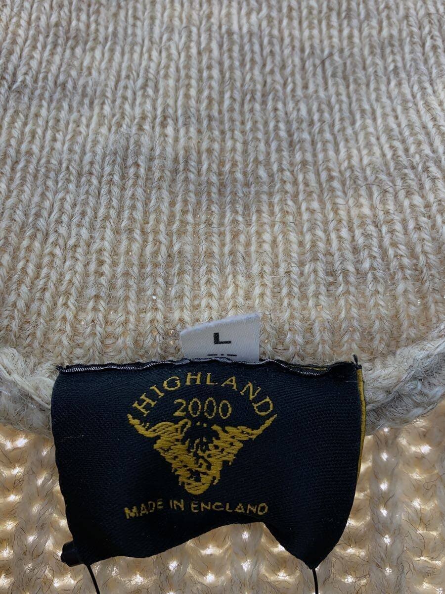 HIGHLAND 2000 Knit Sweater (Thick) Large Wool CRM Solid