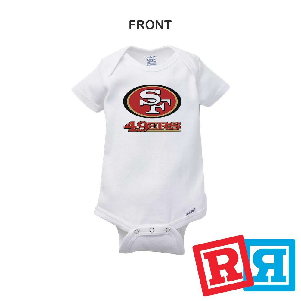Personalized San Francisco 49ers Gerber Baby Onesie® Cotton Custom Bodysuit