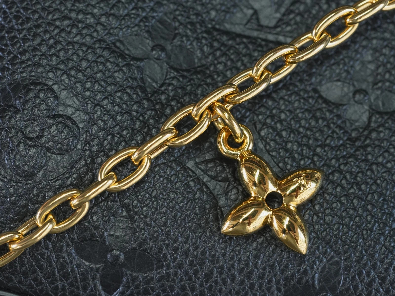 Louis Vuitton Madeleine Nano Monogram Empreinte Top Handle Chain Crossbody GHW