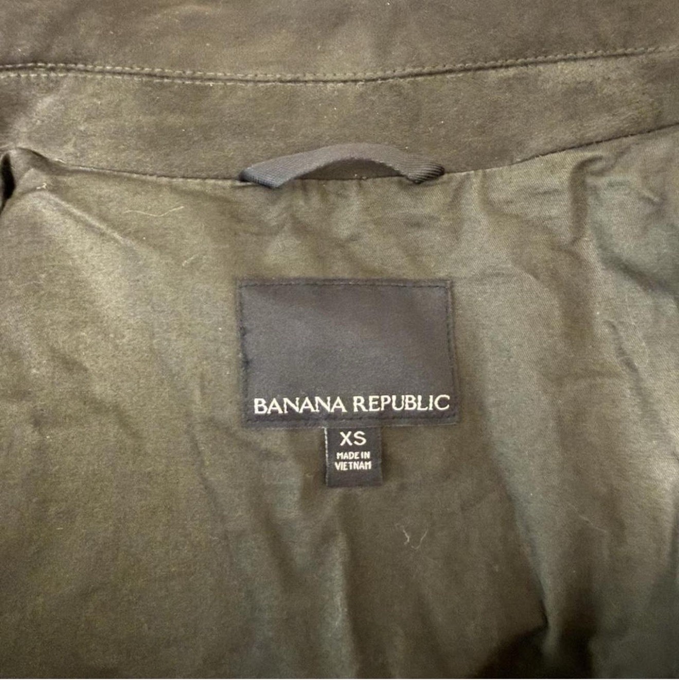 Banana Republic Men’s Green Jacket XS Zip/Button Pockets