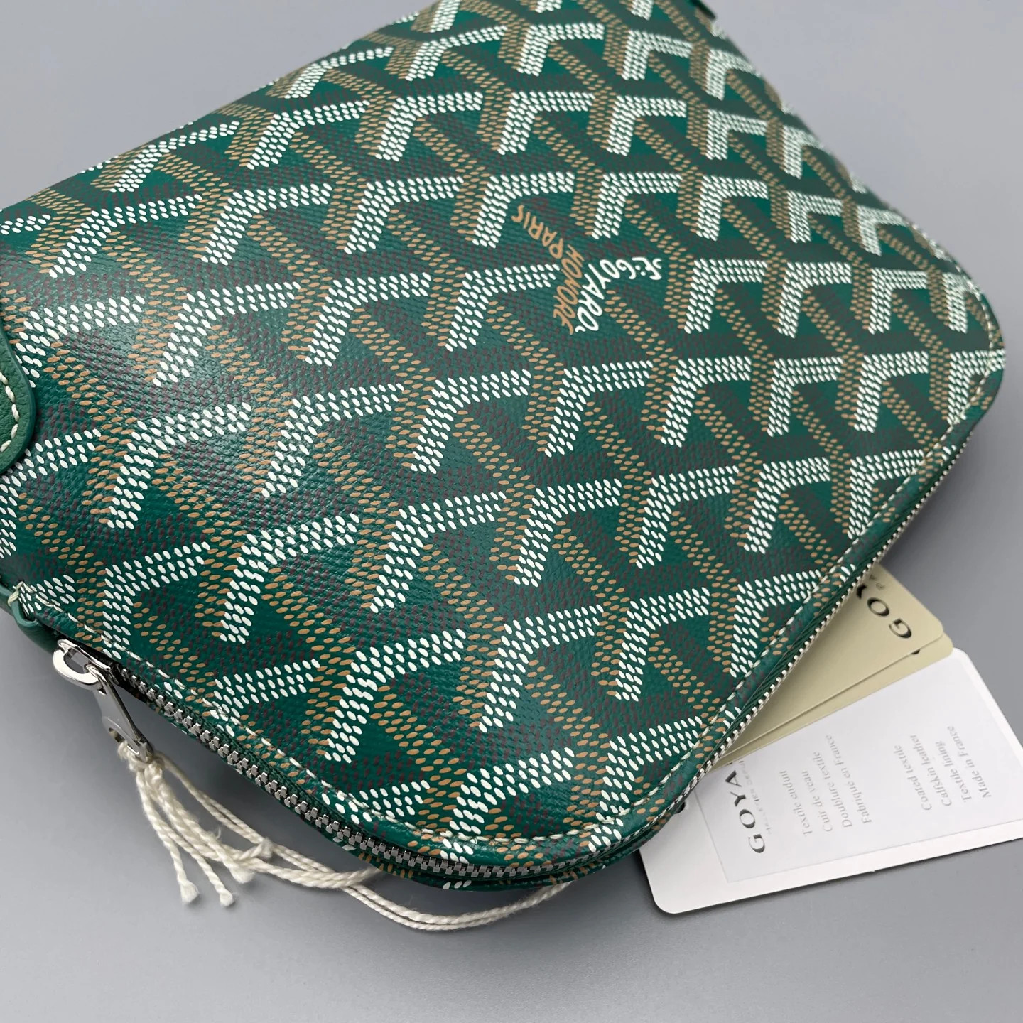 Goyard Dome Green White Yellow Goyardine (ym051426c8r)