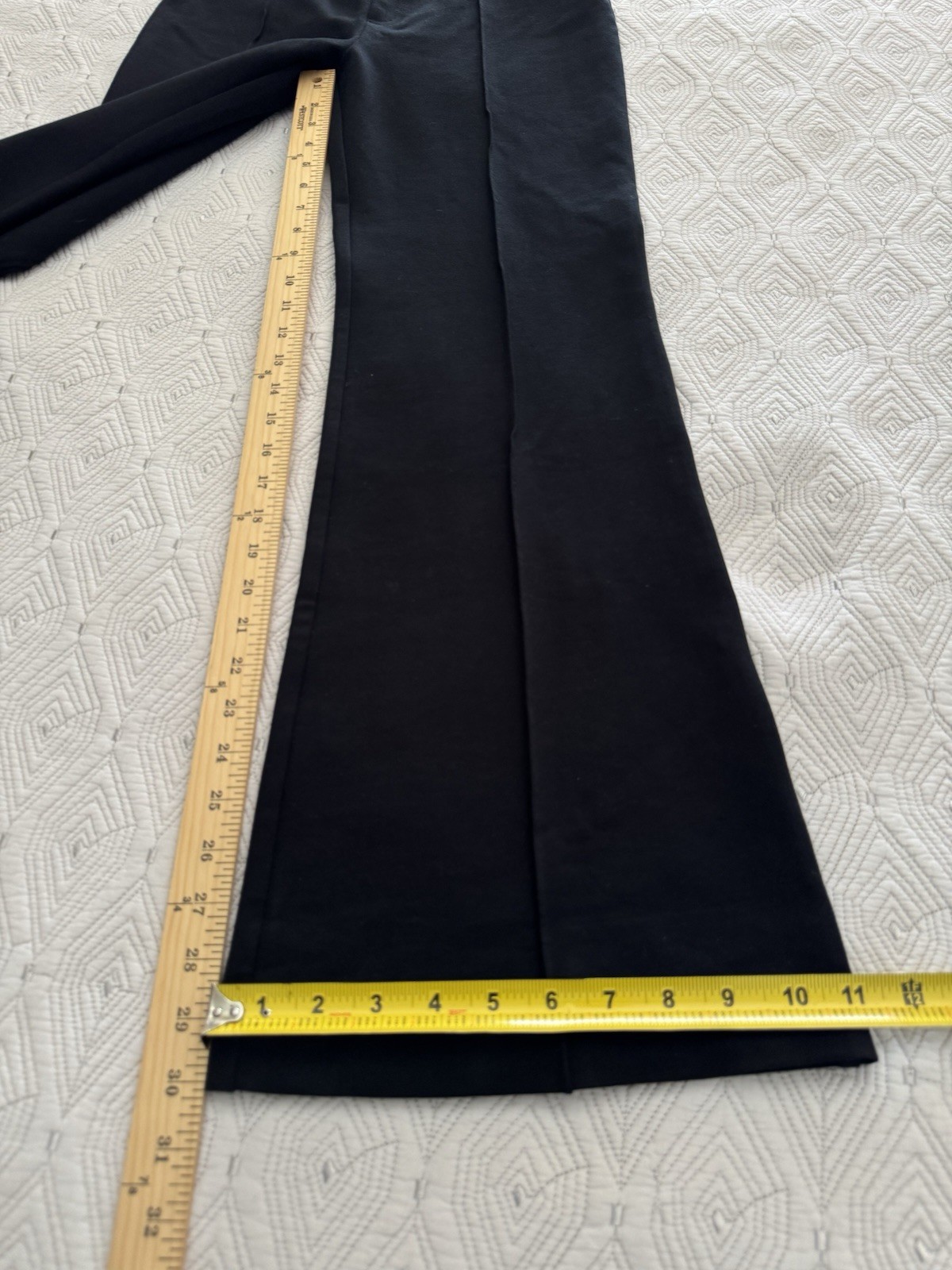 Spanx The Perfect Pant Hi-Rise Flare Black Size Medium Stretchy Pull On