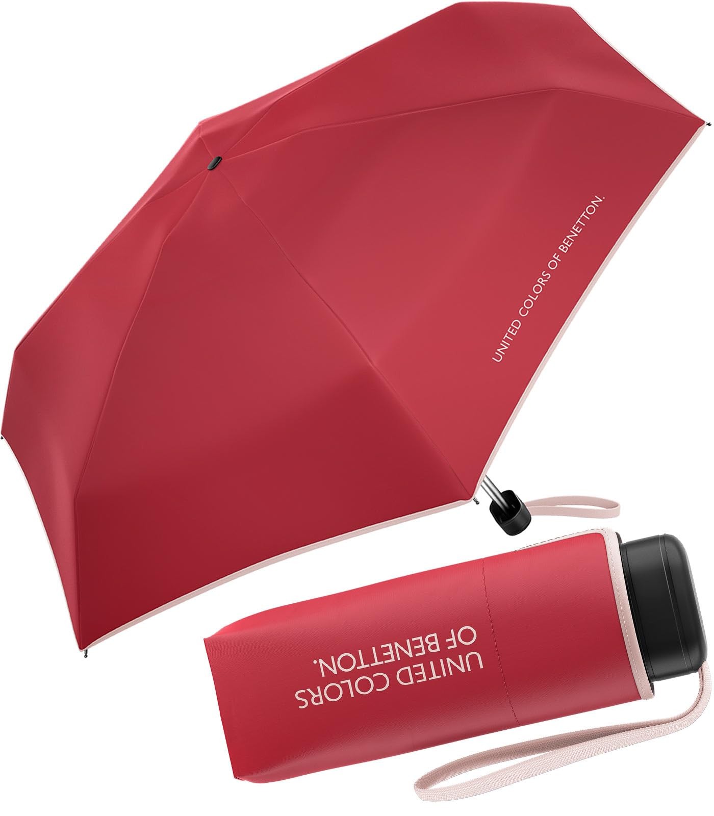 Benetton Pocket Umbrella Ultra Mini Flat FS 2024 Virtual Pink