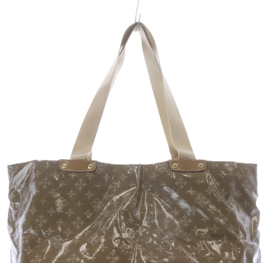 RUSSET Tote Bag Brown Fabric AB Condition 11×6.7×11.6in with Pouch