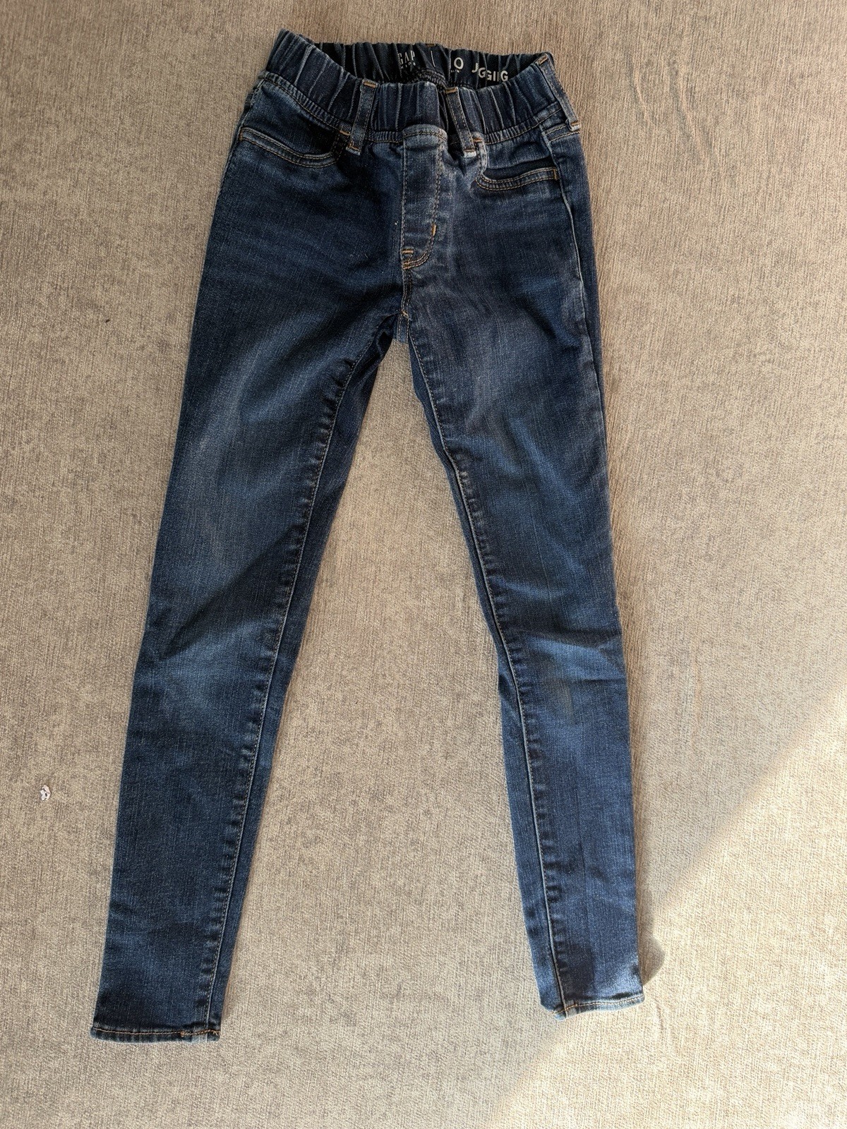 Gap Girls Skinny Slim Fit Dark Wash Blue Denim Cotton Jeans Size 6 Pockets