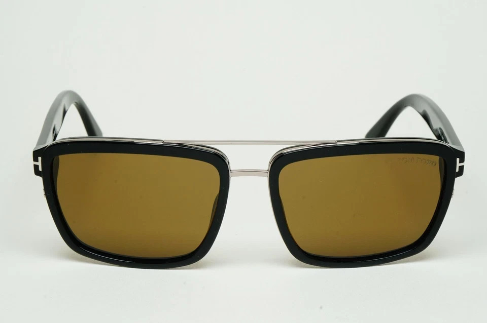 Tom Ford Sunglasses Anders Black Brown Navigator Square FT0780 TF 780 01J 58mm
