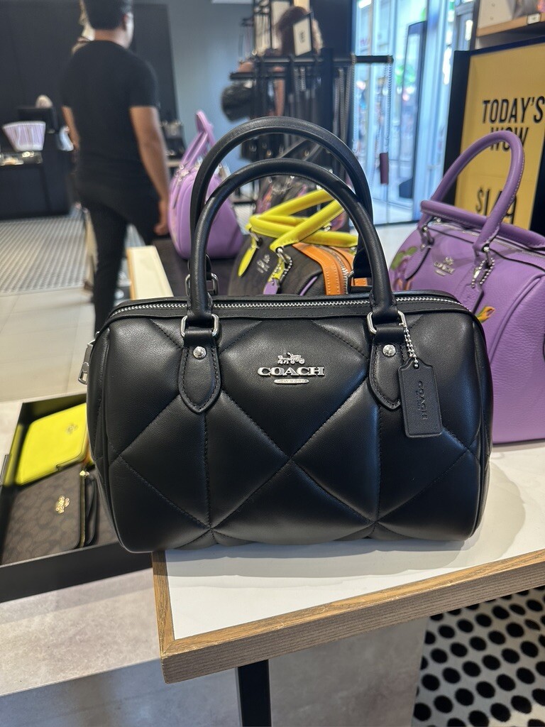 NWT Coach Rowan Satchel With Puffy Diamond Quilting CJ610
