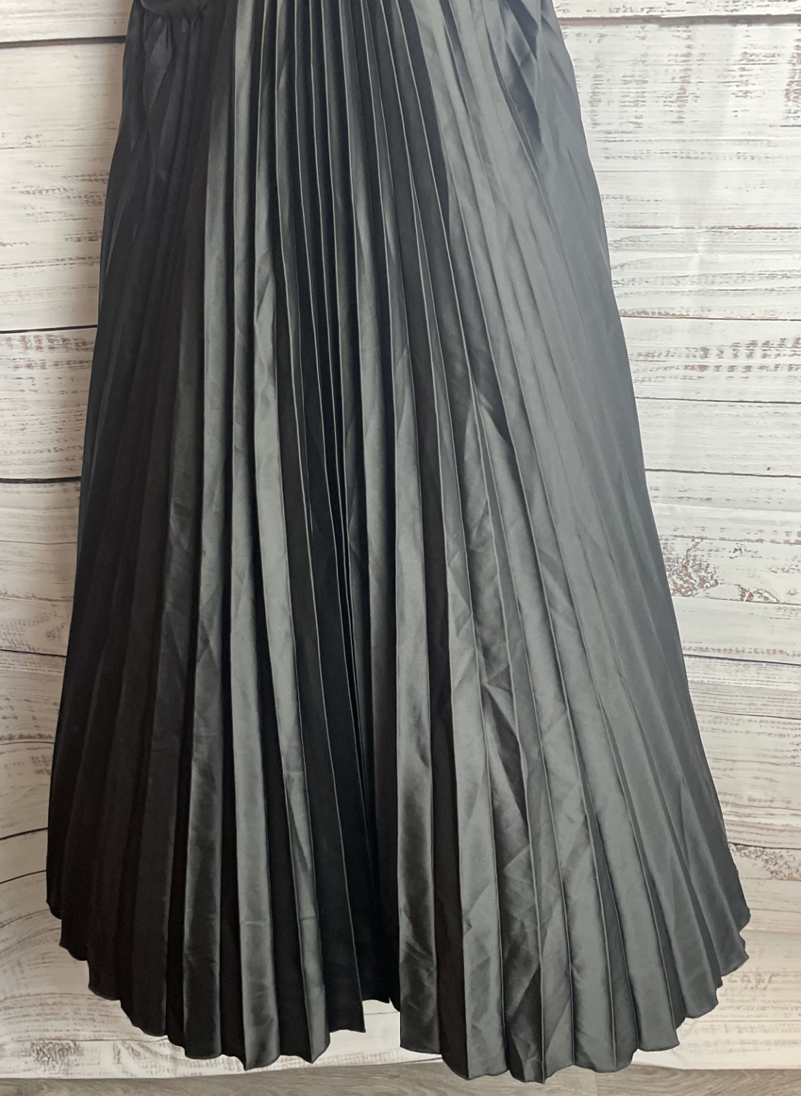 Petal & Pup Black Nova Womens Sz S Flutter Sleeve Midi Dress Black