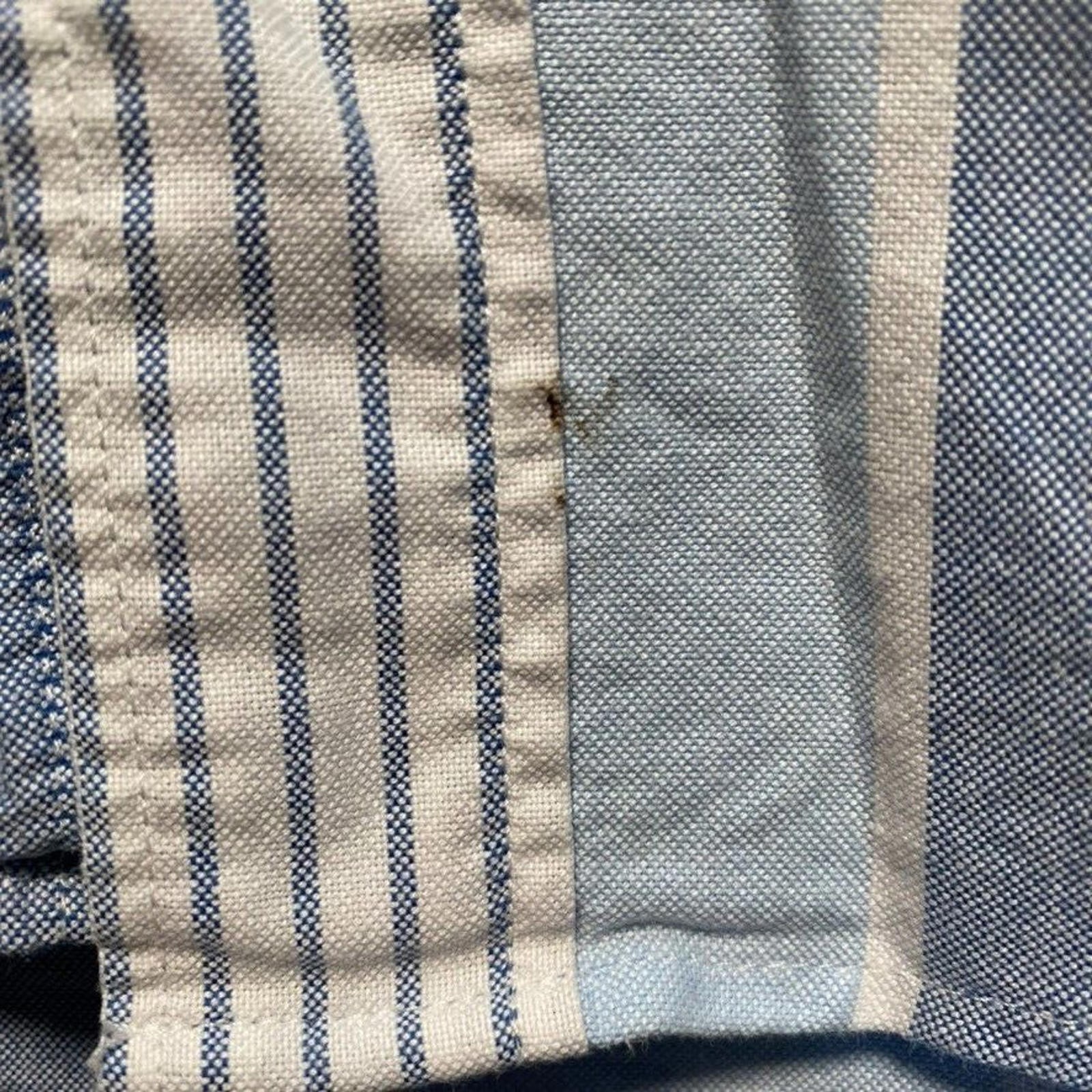 Next Shirt Mens XL Blue Long Sleeve Striped 24in Pit to Pit