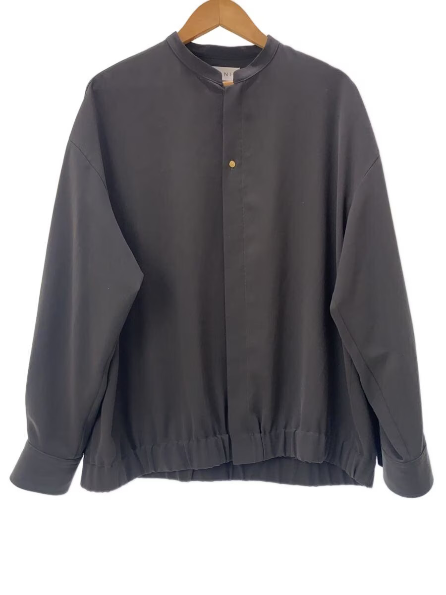 CULLNI Long-Sleeve Shirt, Size 2, Polyester, Gray, Solid Color, 23-SS-015