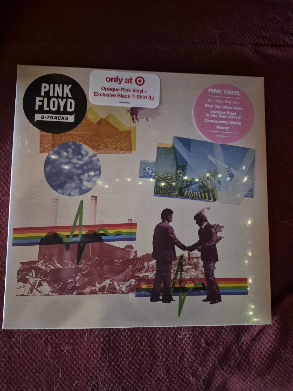 Pink Floyd 8-Tracks Target Exclusive Pink Vinyl + Large T-Shirt Boxset New 2026