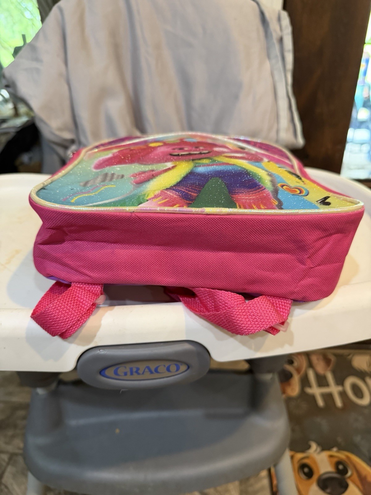 Trolls World Tour Poppy Girls Backpack Pink Embossed. BRAND NEW**