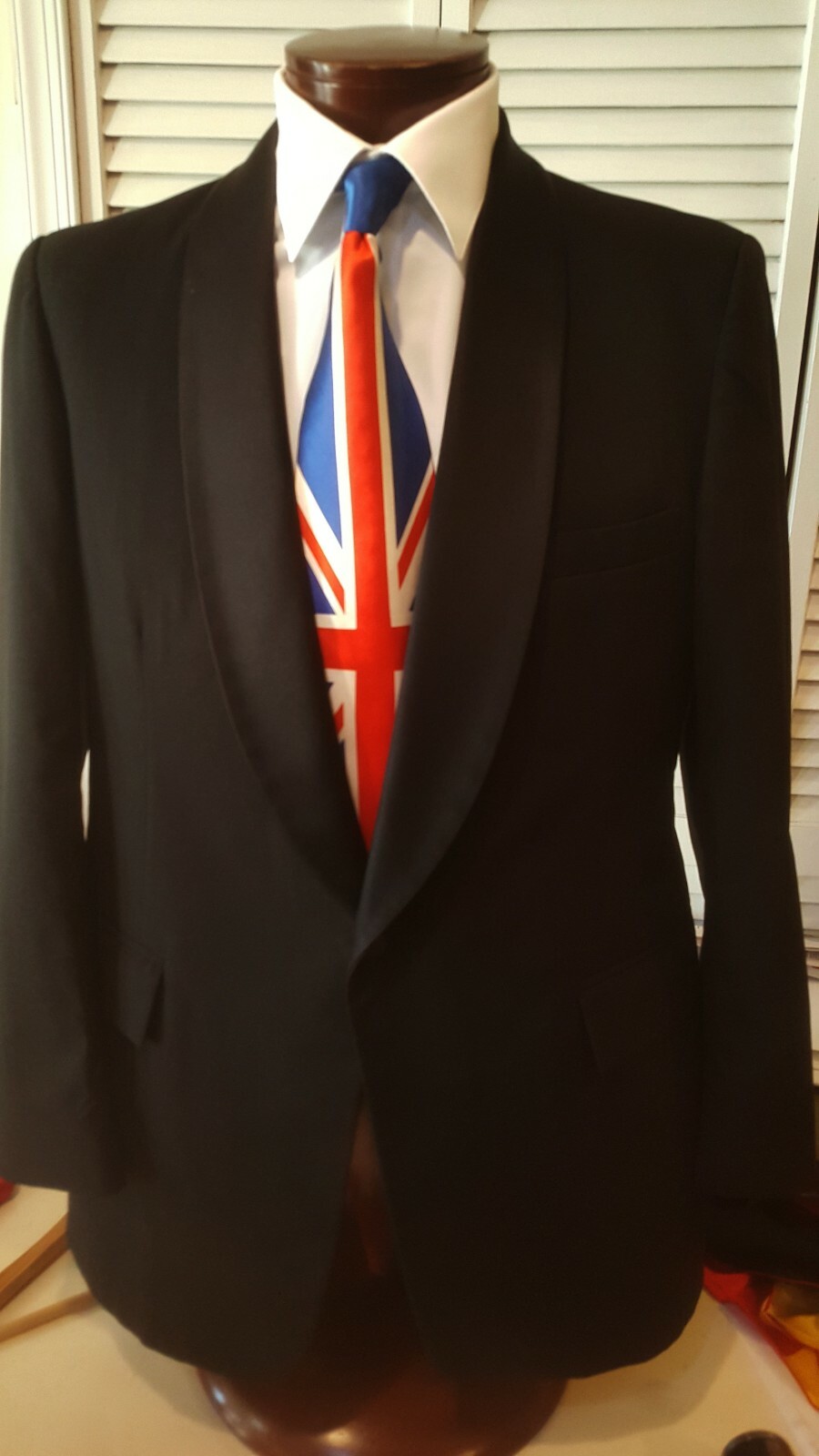 100% Silk Designer United Kingdom Flag Necktie.