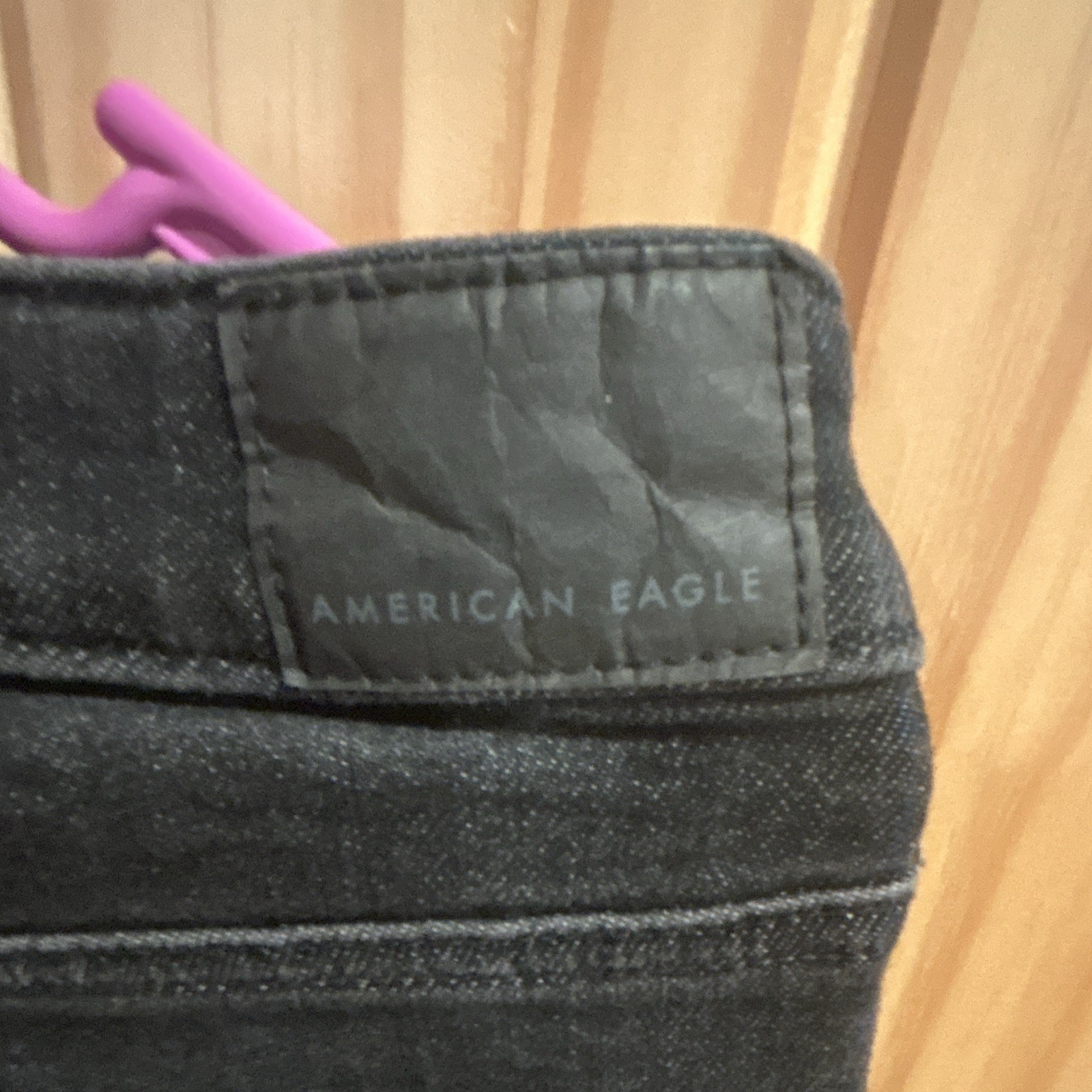 American Eagle Outfitters Mom Jeans Women’s 8 Black Dark Wash Regular Stretch