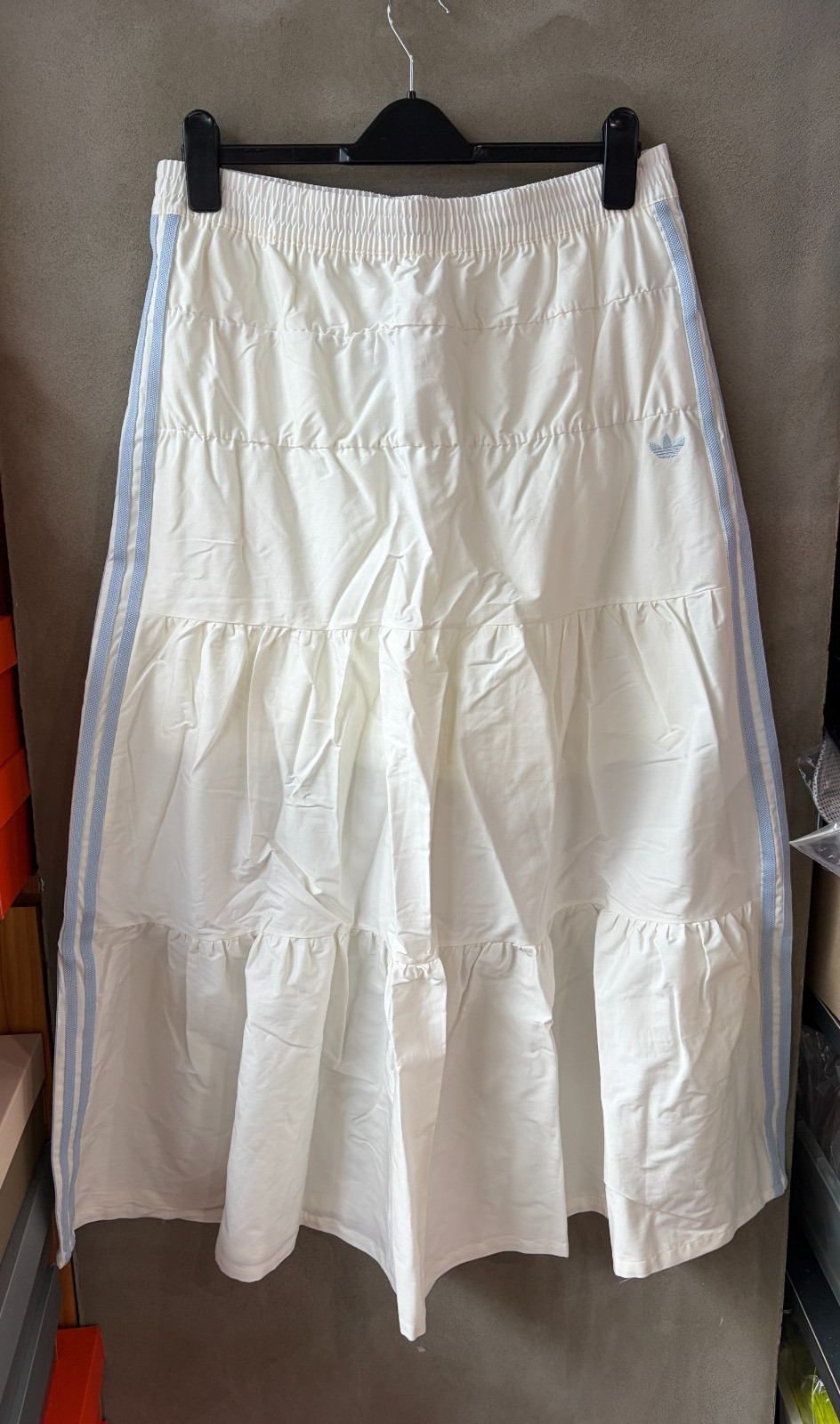 adidas Originals Long Skirt Women’s Lifestyle Casual Dress White AsiaFit KY5729