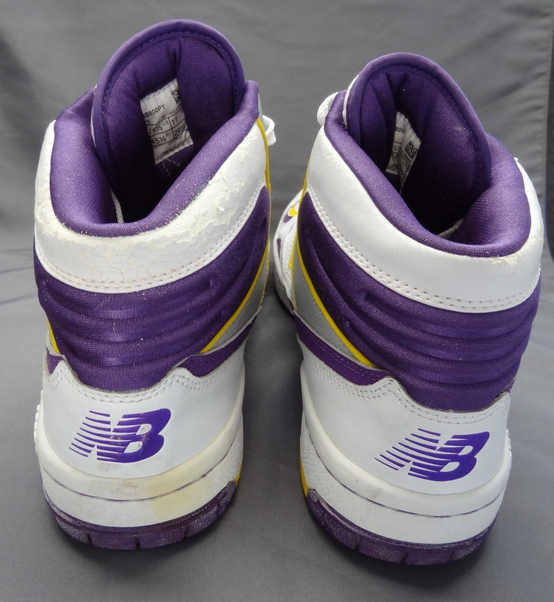 DISPLAY ONLY New Balance 11.5 Lakers James Worthy Basketball VTG 80s 800 BB800PY