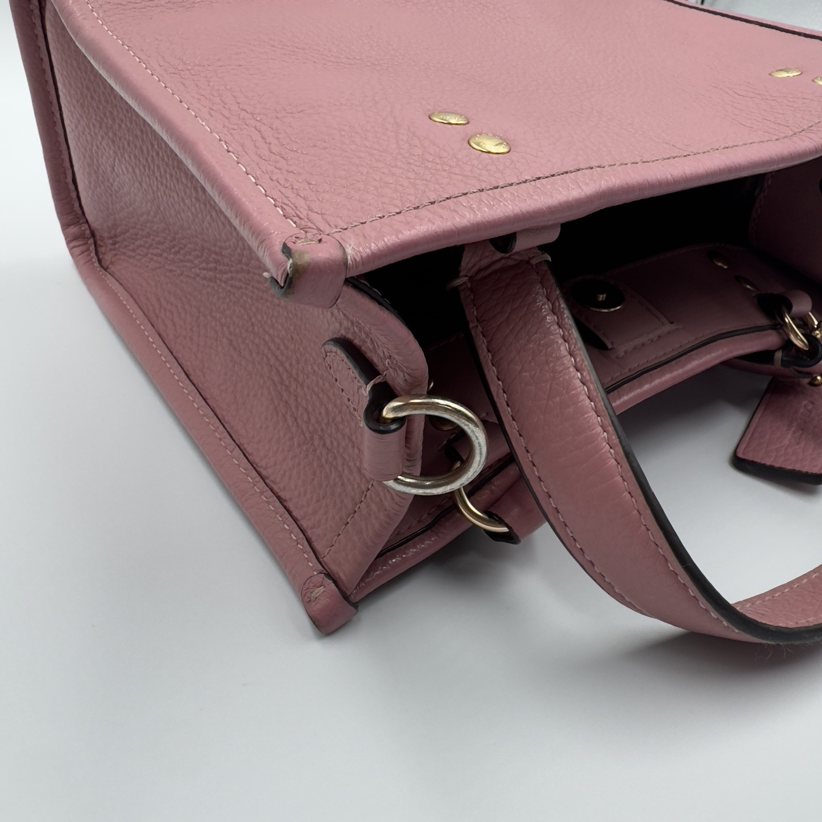 Coach Dempsey Tote 22 In True Pink Style C0971 Small Pebbled Leather bag