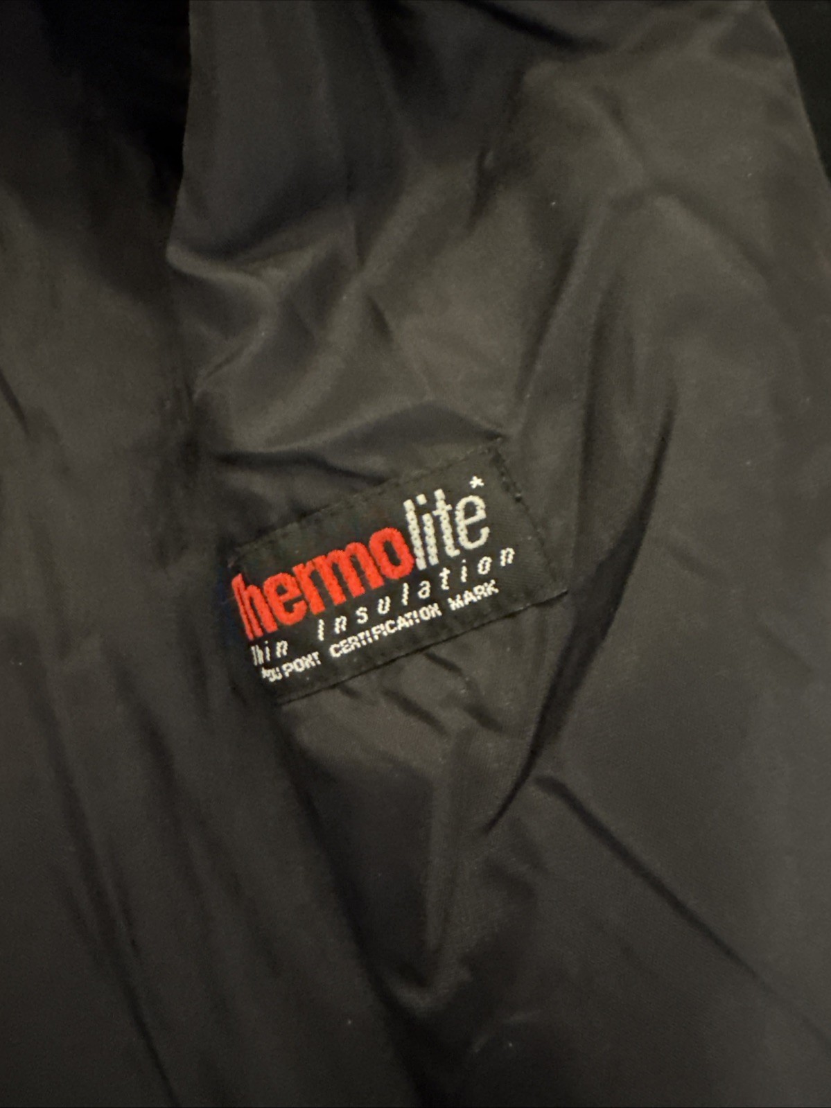 John Weitz Black Trench Thin Insulate Size 18 Petite Made in Poland