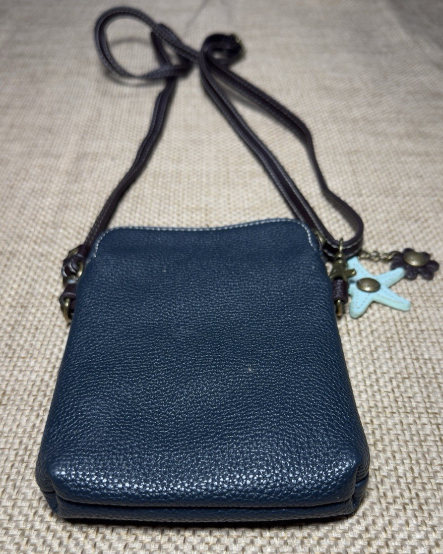 Chala Crossbody Purse Sea Turtle Print Adjustable Strap Starfish Seastar