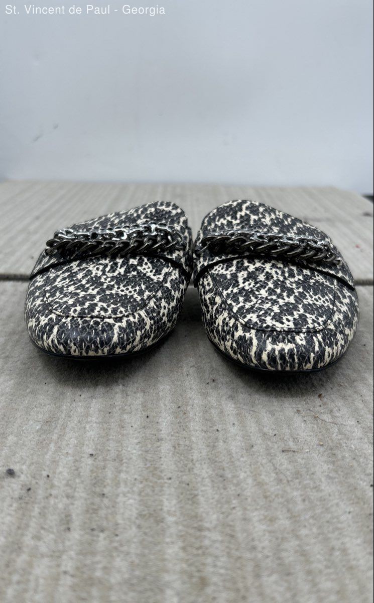 Coach Faye Loafers Black Flecked Mule Flat Women’s Size 8