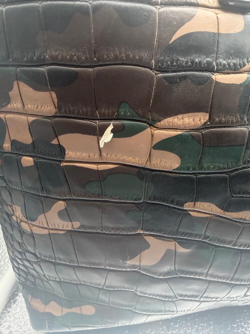 DE-VESI Tote (As Seen on TV) Vegan Crocodile Leather Camo “Serial Chiller”