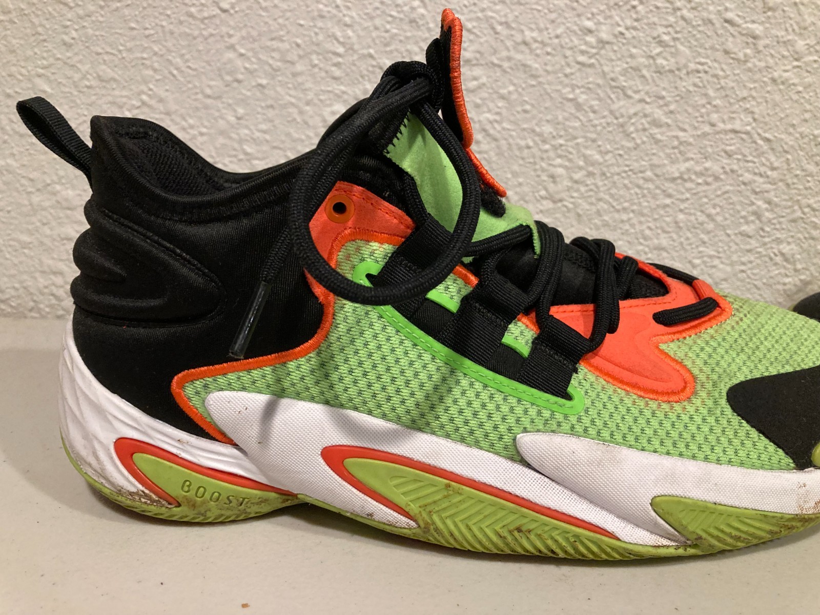 Adidas BYW Select Basketball Shoes Solar Green Impact Orange Core IG4948 Sz 10