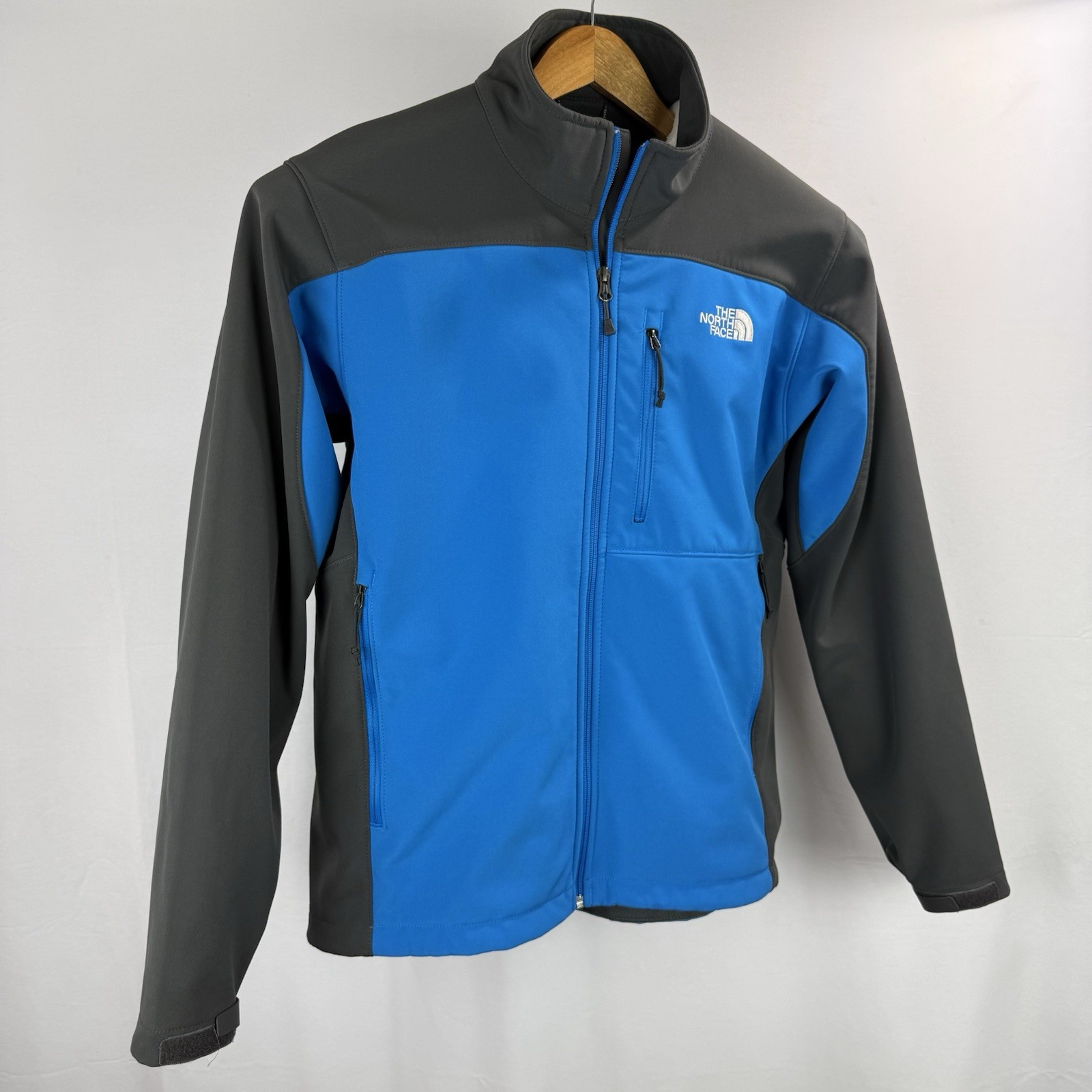The North Face Apex Bionic Softshell Jacket Mens Large Blue Colorblock Gorpcore
