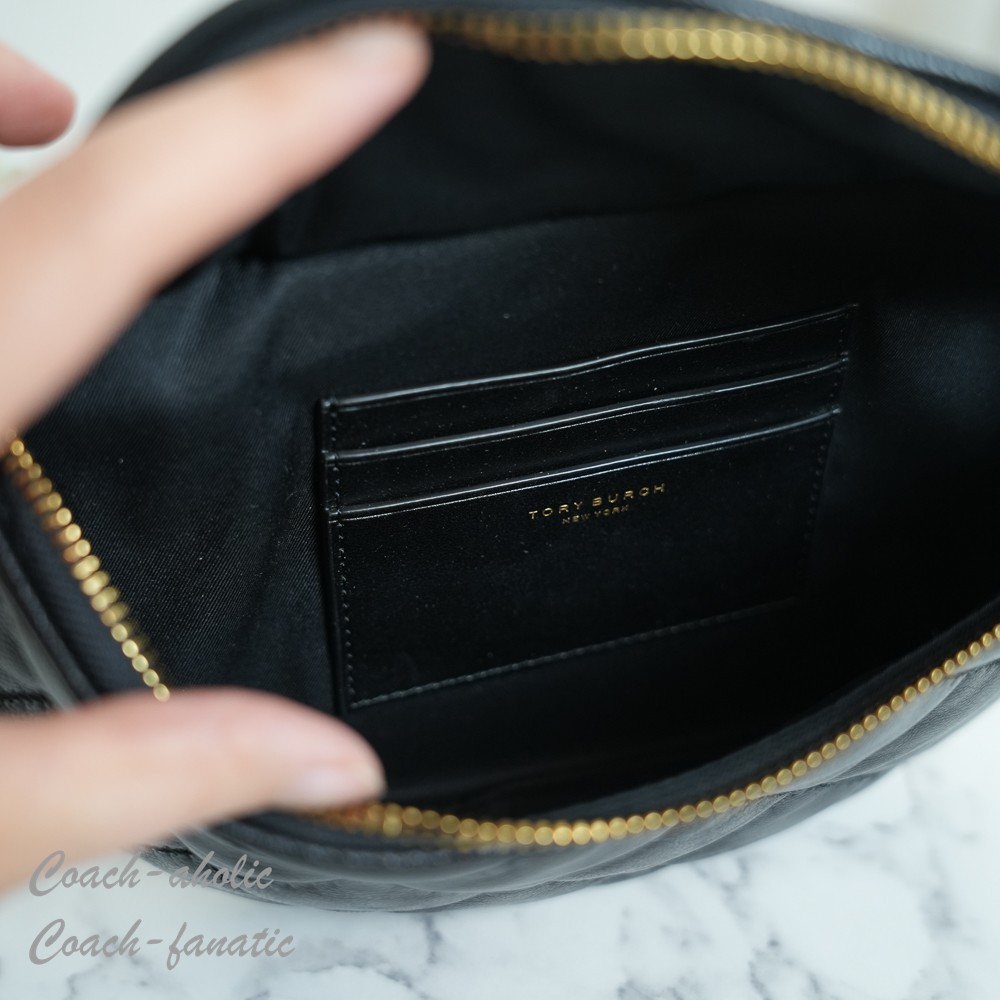 NWT Tory Burch Willa Belt Bag Leather Fanny Pack Crossbody in Black