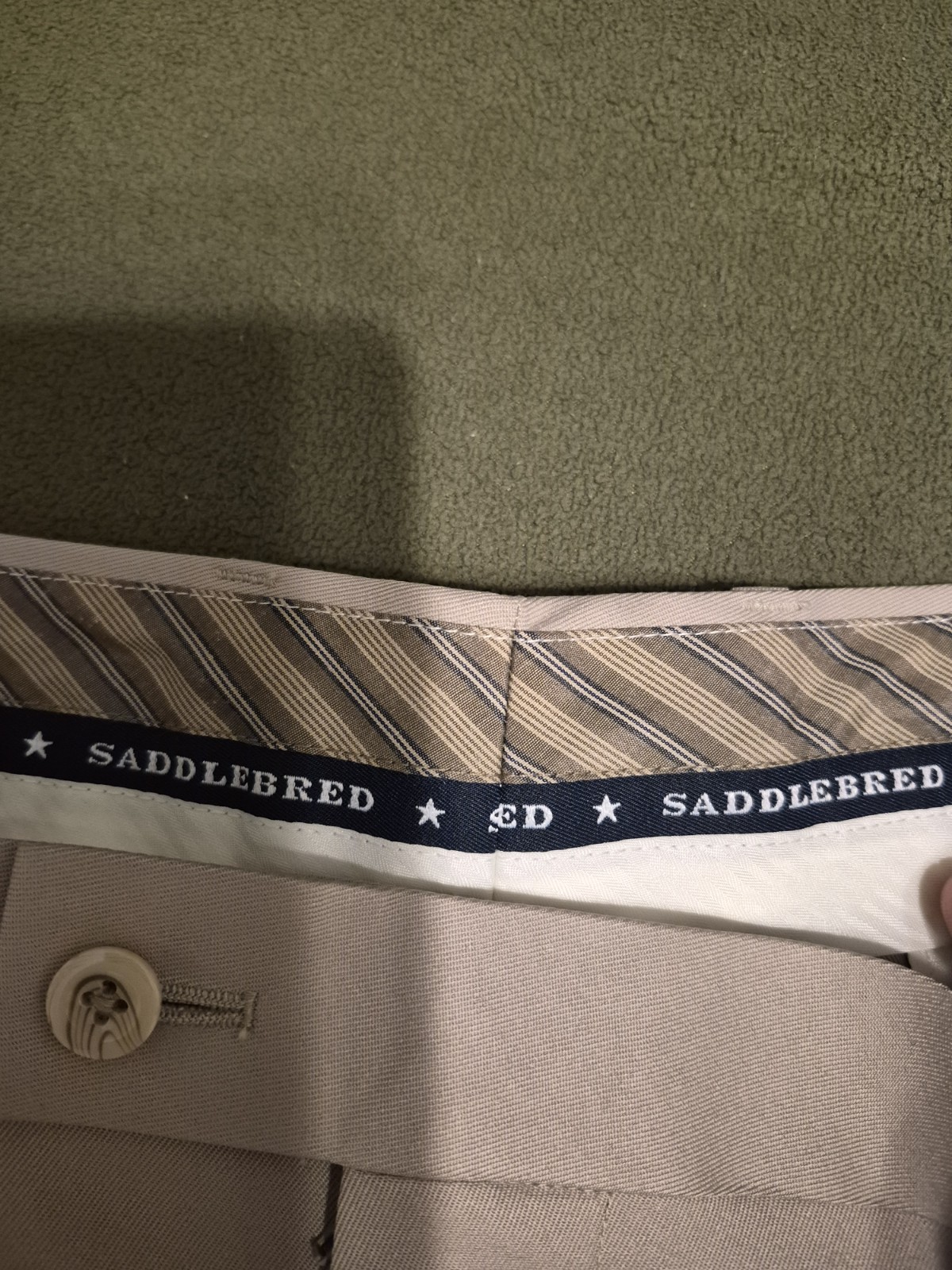 Tan Size 32×30 Saddle Bred Comfort Waist Straight Fit Khakis