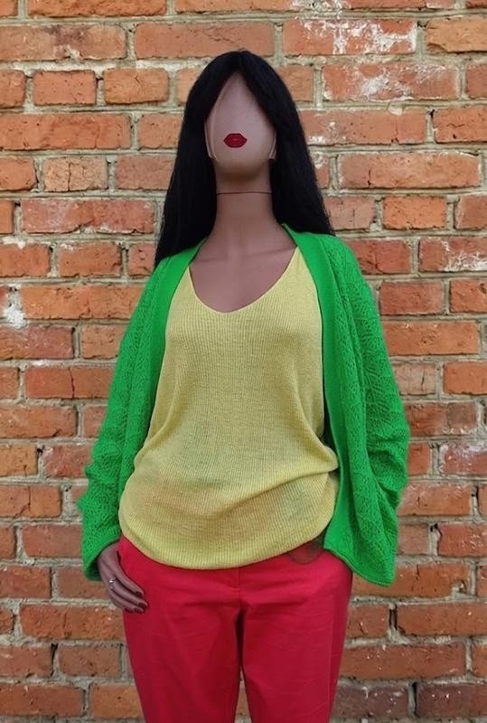 Hessnatur Yellow Lightweight Fine Knit T-shirt Size 36