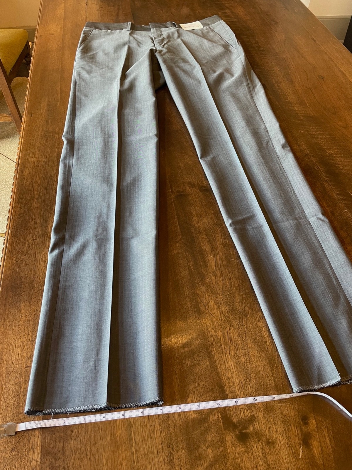 NEW HABERDASH Chicago Men’s Barberis 100% Italian Wool Pants 33W Unhemmed NWT