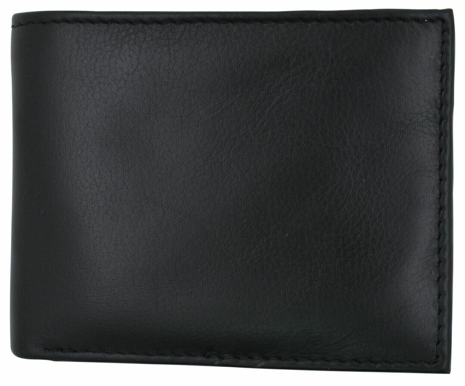 Genuine Leather Minimalist Bifold Wallets For Men RFID Blocking Slim Mens Wallet