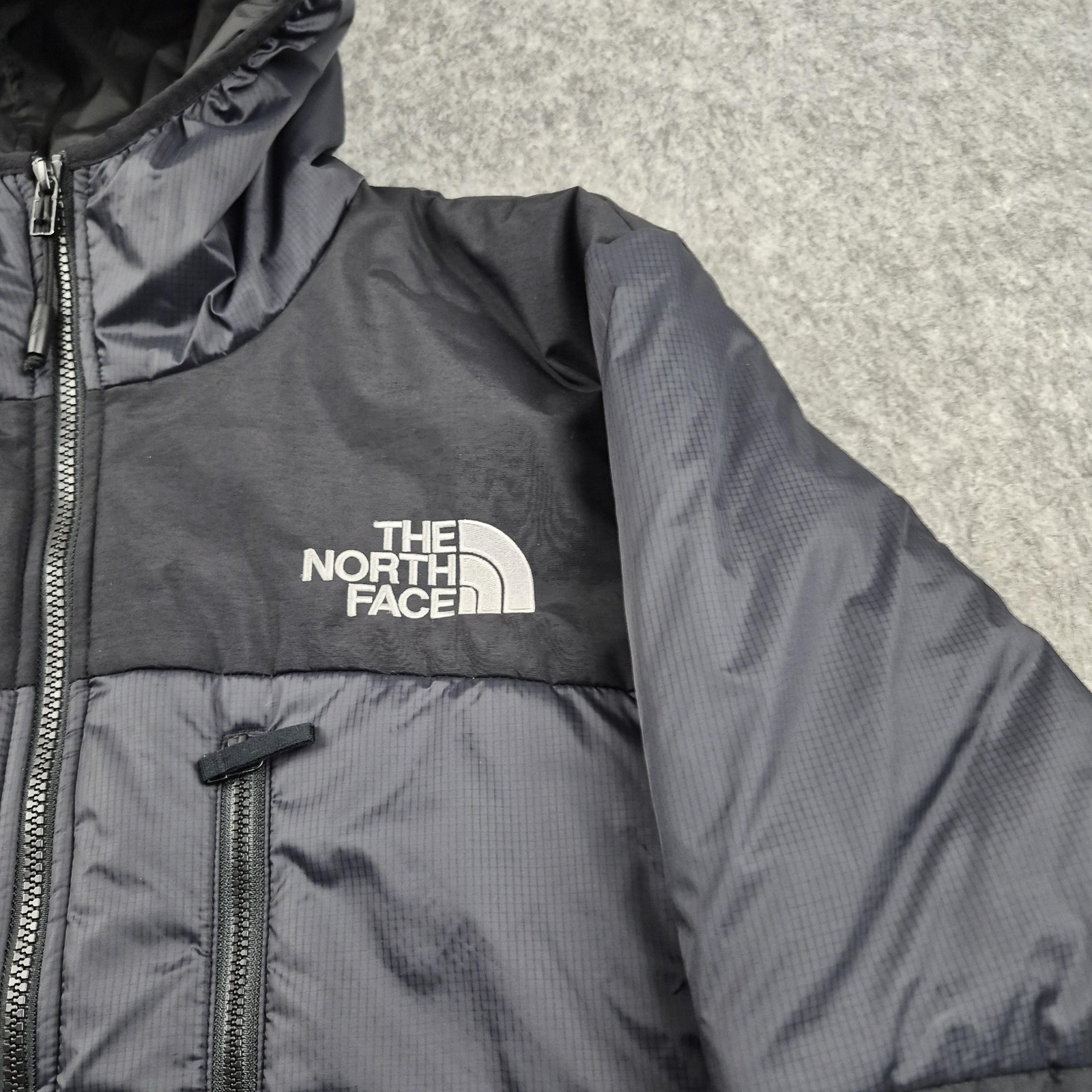 The North Face Jacket Mens Large Black Himalayan Light Synthetic Hooded Coat