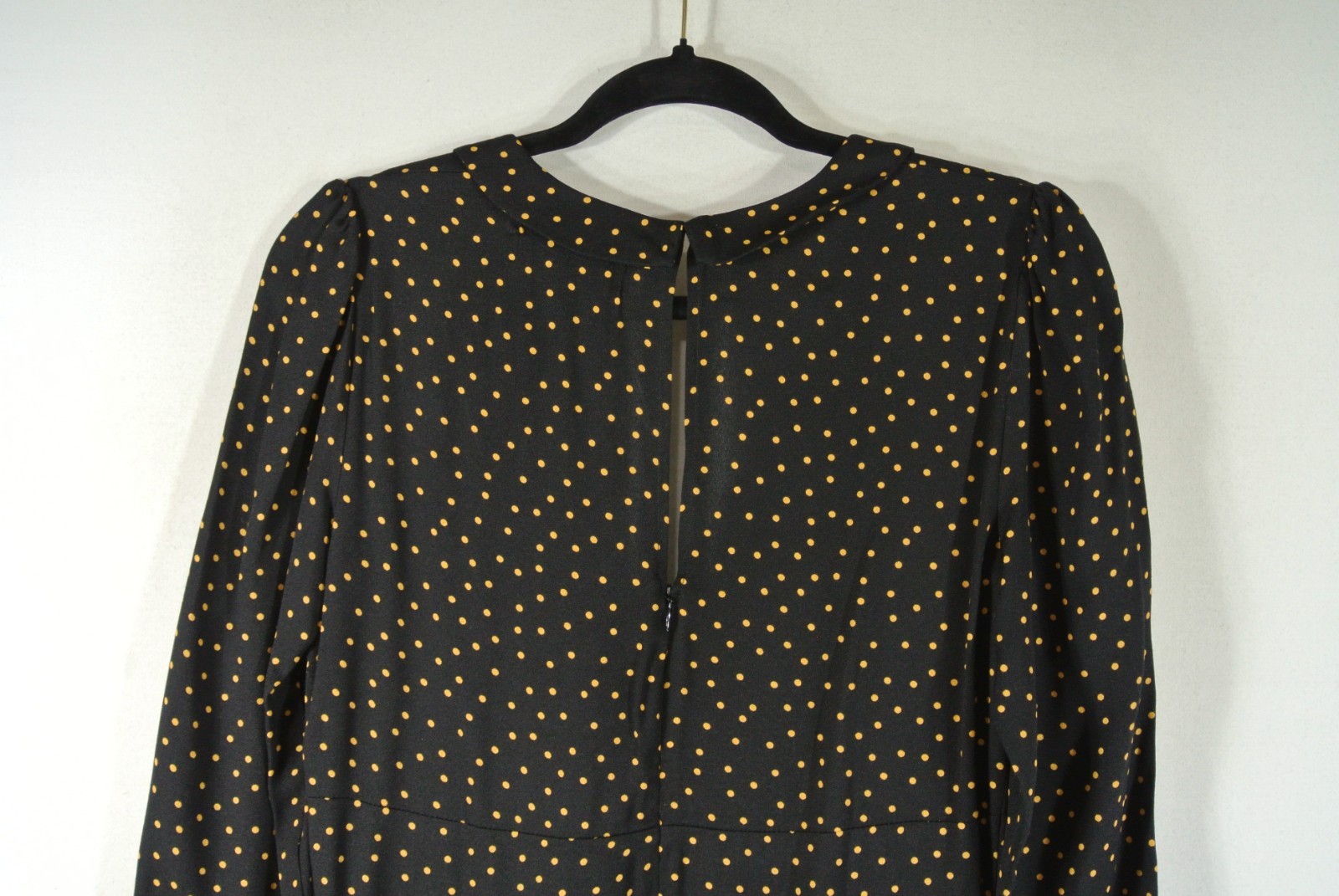 New, REFORMATION Mabel Dress in Micro Dot in Black Sz 8 #MD1948