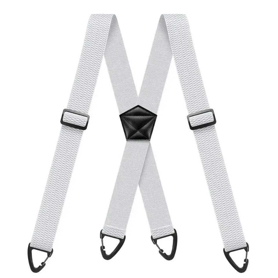Suspenders for Men Heavy Duty, X Shape Back Hidden Suspender 1.5″ Under Clothing